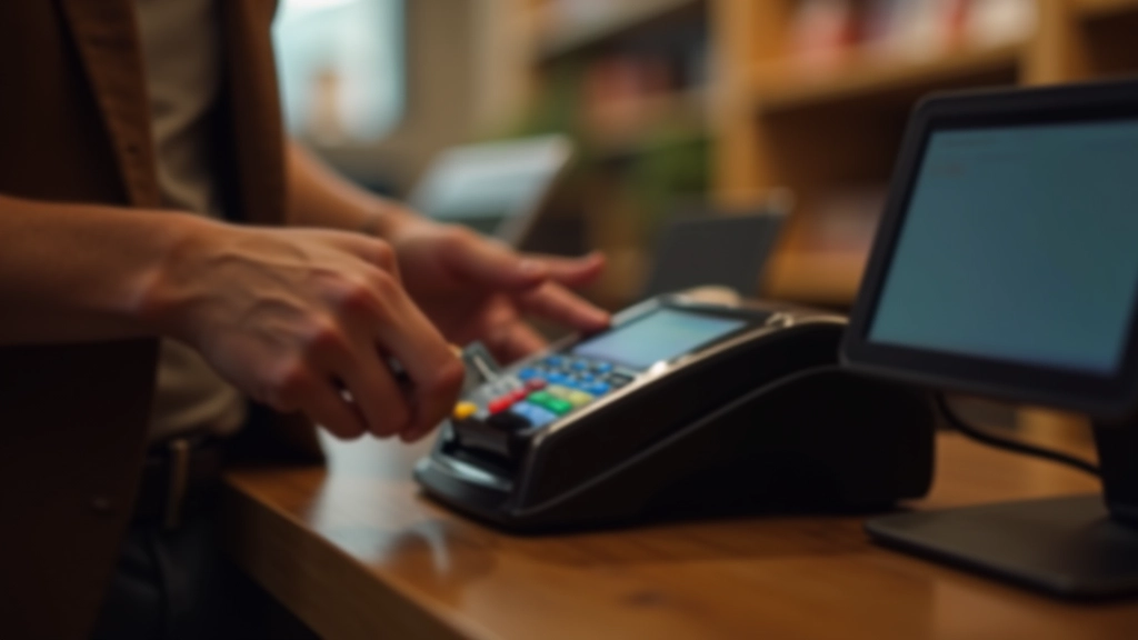 Payment processing technology interface showing transaction verification and security features